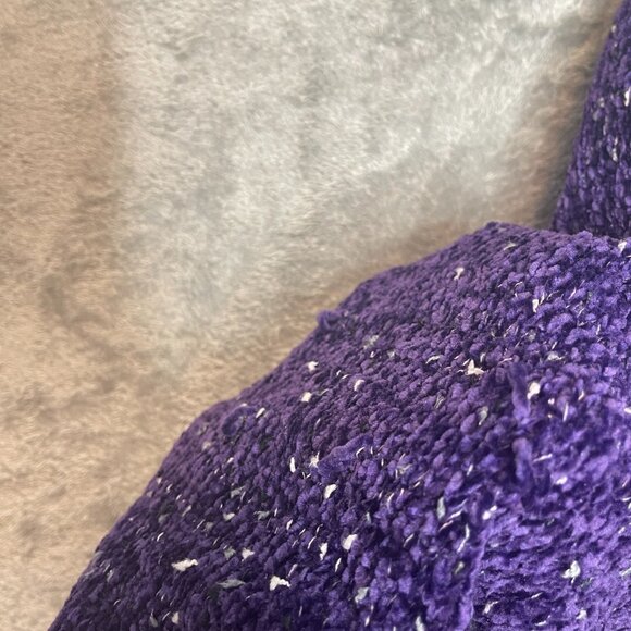 Calvin Klein Women Purple Soft Cozy Chenille Cowl Neck Pullover Sweater 1X Plus - Picture 6 of 13